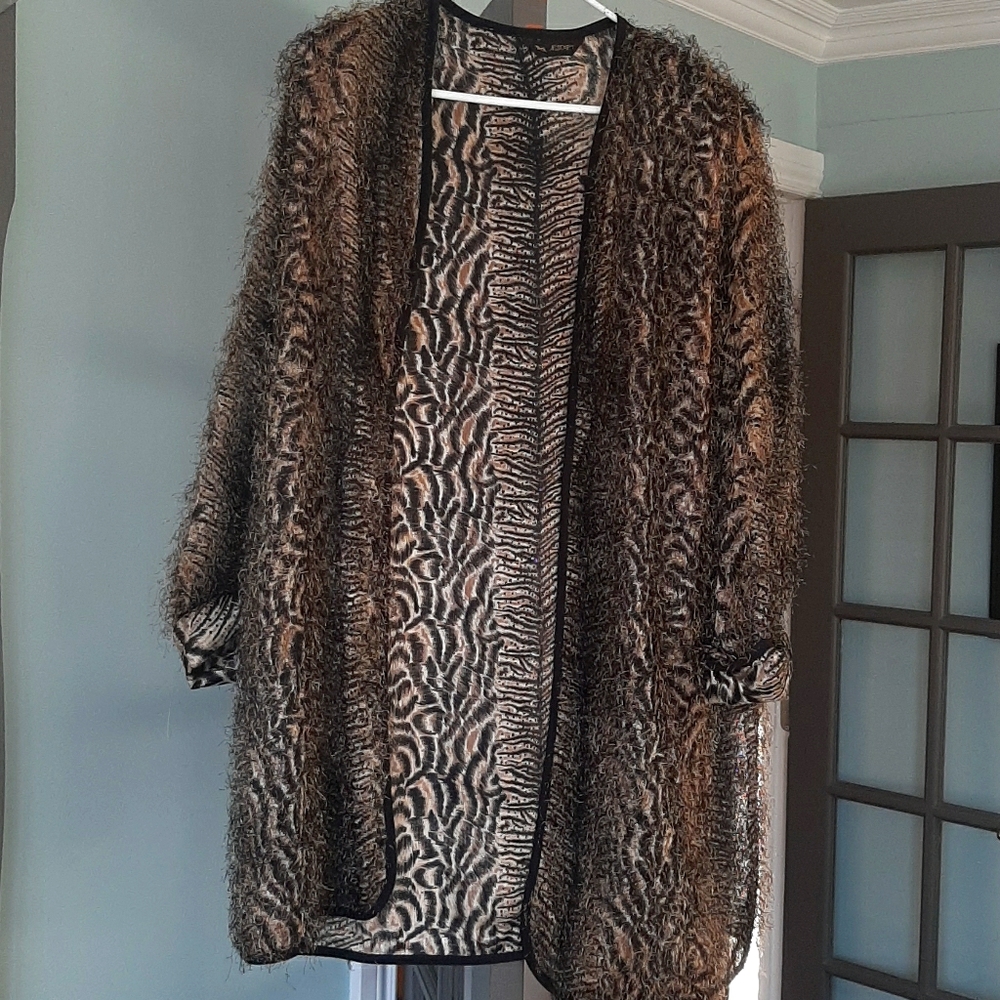 Fabulous animal print fuzzy vest